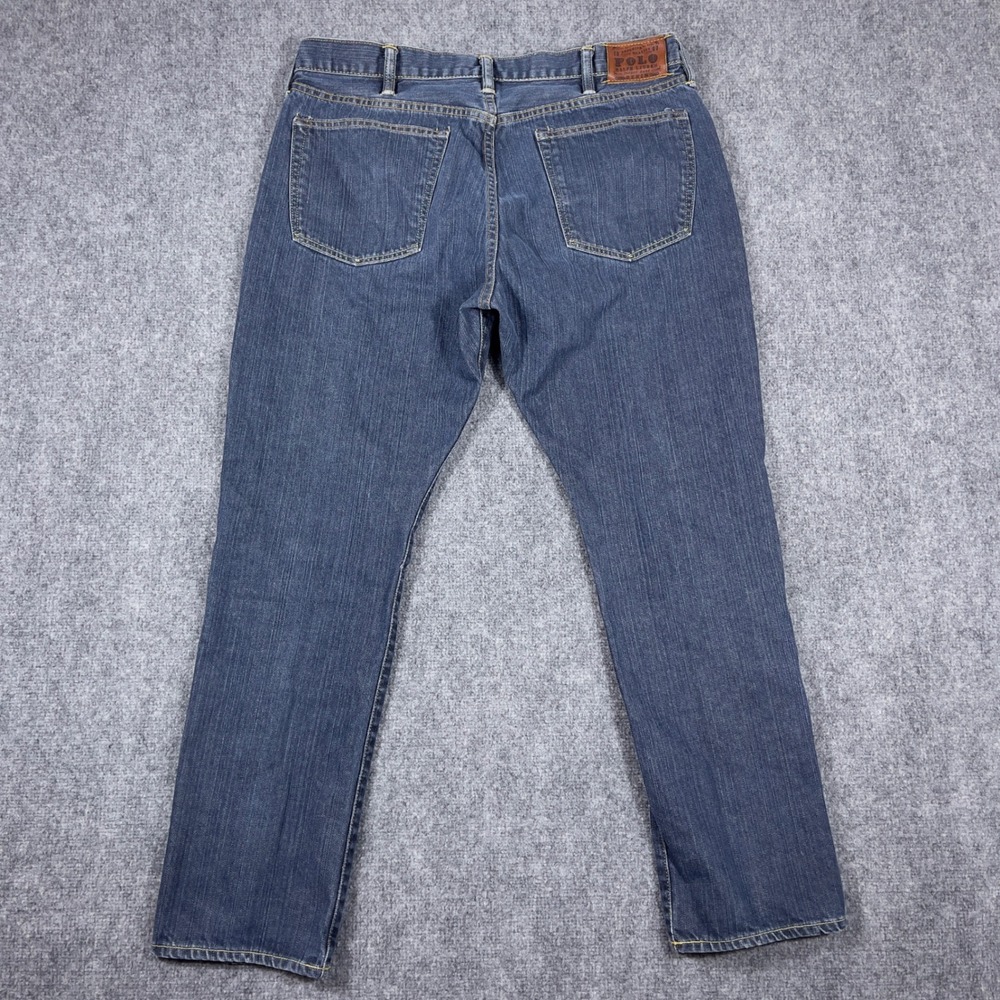 Polo Ralph Lauren Jeans Mens 36x29 Blue Slim 381 Fit Denim Pants